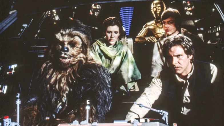 „Gwiezdne wojny: Część VI – Powrót Jedi”, reż. Richard Marquand, 1983 r. // Sunset Boulevard / Getty Images „Gwiezdne wojny: Część VI – Powrót Jedi”, reż. Richard Marquand, 1983 r. // Sunset Boulevard / Getty Images