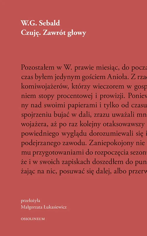 Sebald Czuję zawrót głowy