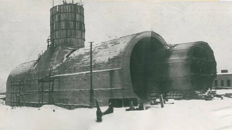 Keson do podziemnego tunelu na Budowie Specjalnej nr 1 w pobliżu Kijowa // Domena publiczna / Wikipedia Keson do podziemnego tunelu na Budowie Specjalnej nr 1 w pobliżu Kijowa // Domena publiczna / Wikipedia