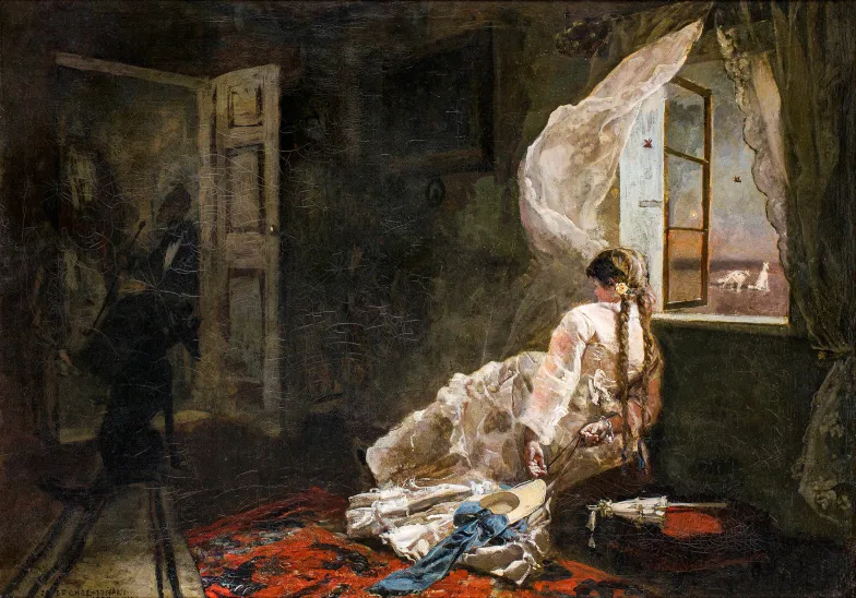 Józef Chełmoński, Wieczór letni, 1875 r. // Muzeum Narodowe w Poznaniu
