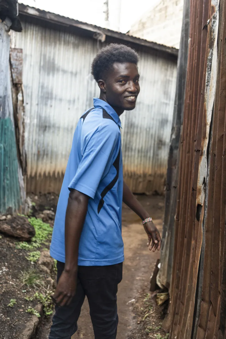 Charles Gitunga. Kahawa West, Nairobi, listopad 2024 r. // Fot. Grażyna Makara