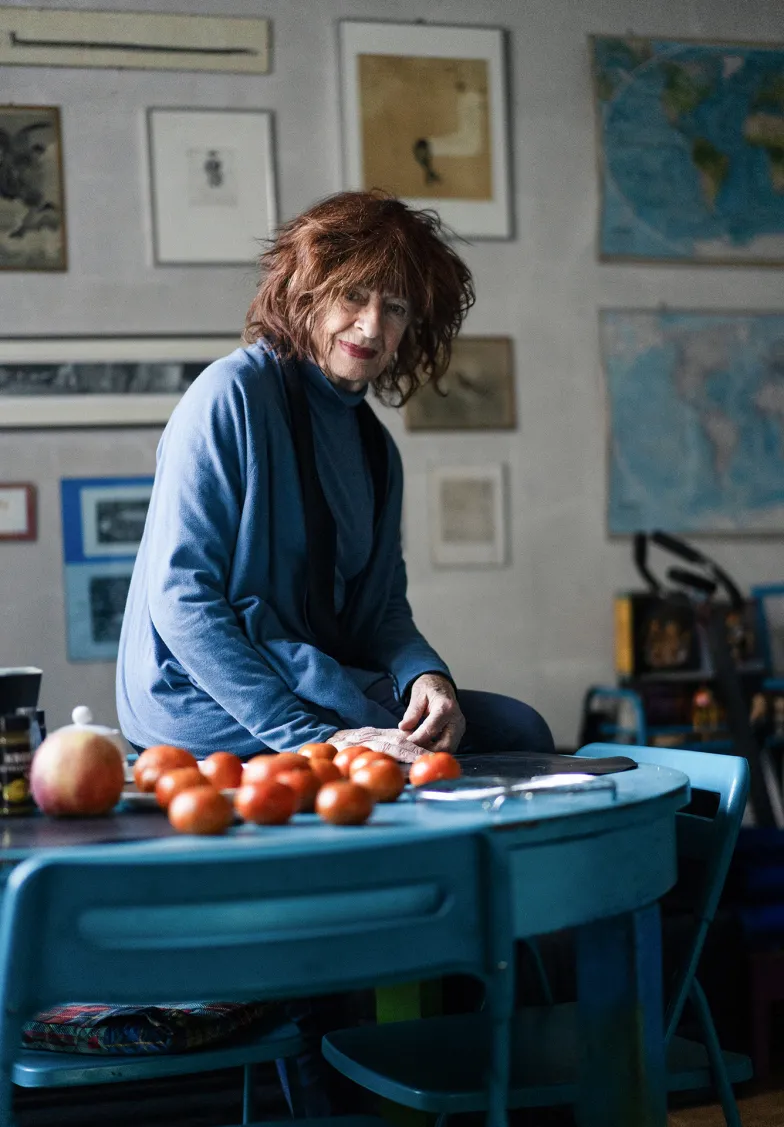 Joanna Braun w swoim mieszkaniu w Krakowie, styczeń 2025 r. // Fot. Grażyna Makara