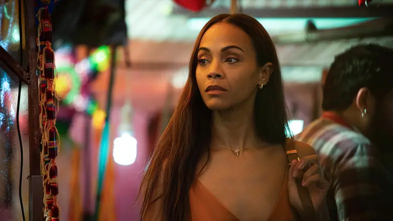 Zoe Saldaña w filmie "Emilia Perez", reż. Jacques Audiard, 2024 r. // Materiały prasowe