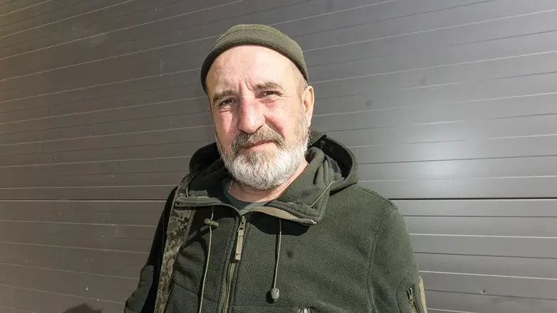Siergiej, kapelan z ramienia autokefalicznej Cerkwi Prawosławnej Ukrainy. Dnipro, 7 marca 2025 r. // Fot. Antonina Palarczyk Siergiej, kapelan z ramienia autokefalicznej Cerkwi Prawosławnej Ukrainy. Dnipro, 7 marca 2025 r. // Fot. Antonina Palarczyk
