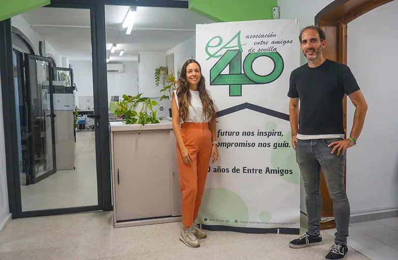 Sara Uceda i Pepe Serrano z organizacji Entre Amigos. Sewilla, lato 2025 r. // Fot. Agnieszka Zielińska
