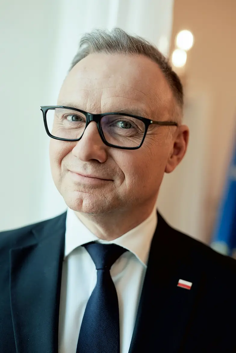 Andrzej Duda w pałacu prezydenckim. Warszawa, 14 kwietnia 2025 r. // Fot. Bartek Sadowski / Bloomberg / Getty Images