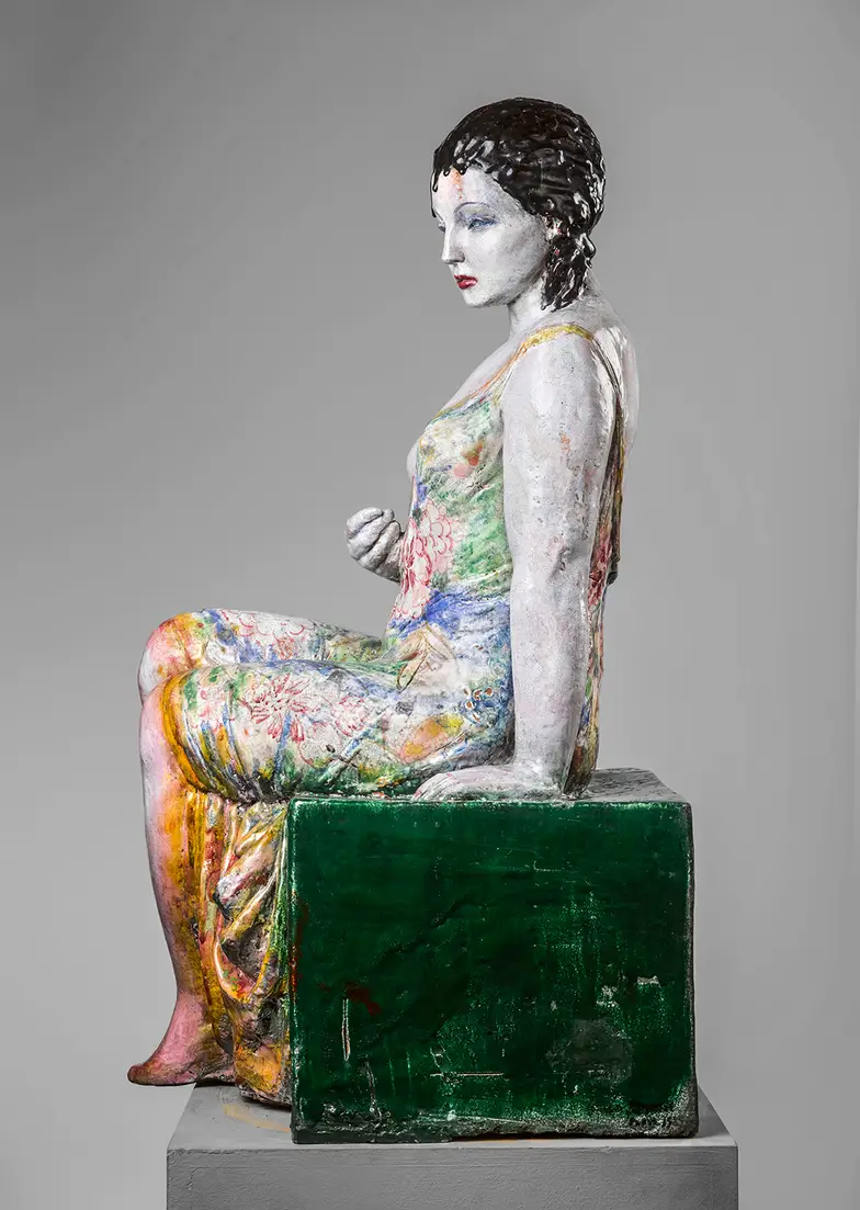 Mika Mickun, „Kobieta siedząca na cokole", 1929 // Muzeum Narodowe w Warszawie / materiały prasowe Mika Mickun, „Kobieta siedząca na cokole", 1929 // Muzeum Narodowe w Warszawie / materiały prasowe