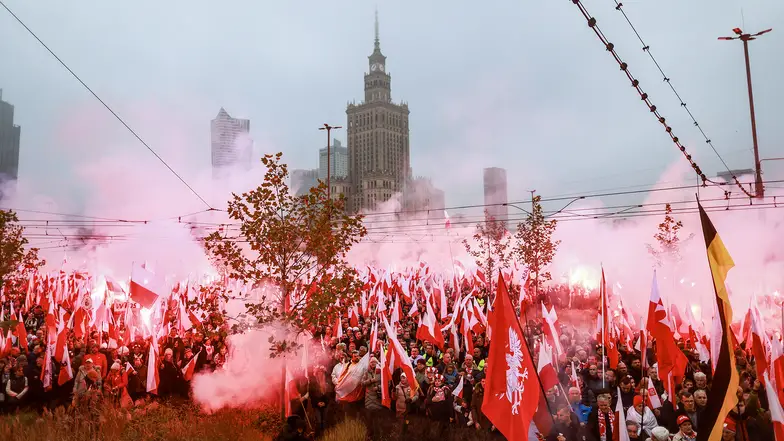 Marsz Niepodległości „Jeden naród – silna Polska". Warszawa, 11 listopada 2025 r. // Fot. Filip Naumienko / REPORTER Marsz Niepodległości „Jeden narod - silna Polska". Warszawa, 11 listopada 2025 r. // Fot. Filip Naumienko / REPORTER