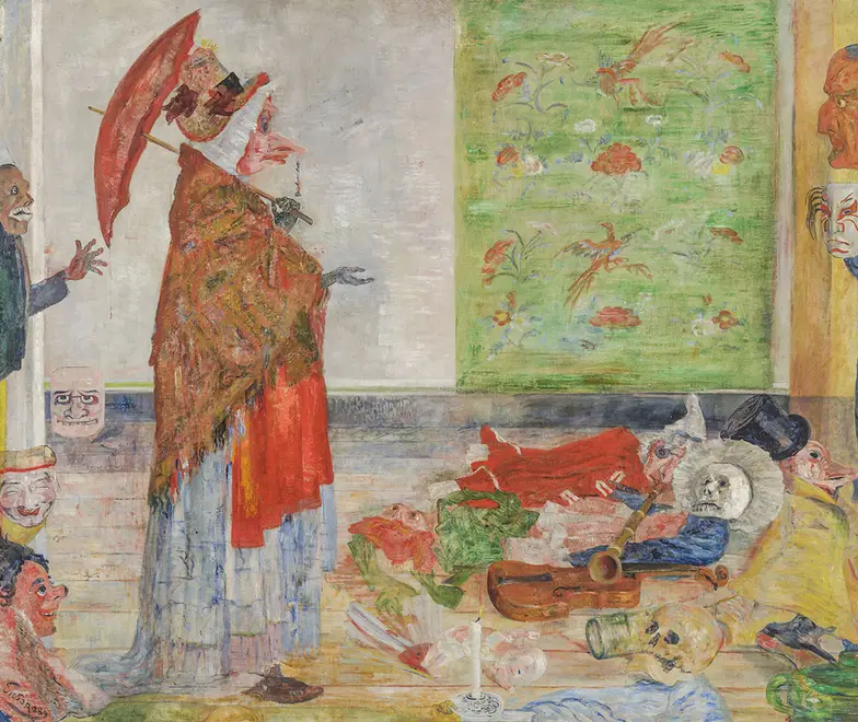 James Ensor, "Zdumienie maski Wouse", 1989 r., Koninklijk Museum voor Schone Kunsten, Antwerpia // materiały prasowe James Ensor, "Zdumienie maski Wouse", 1989 r., Koninklijk Museum voor Schone Kunsten, Antwerpia // materiały prasowe
