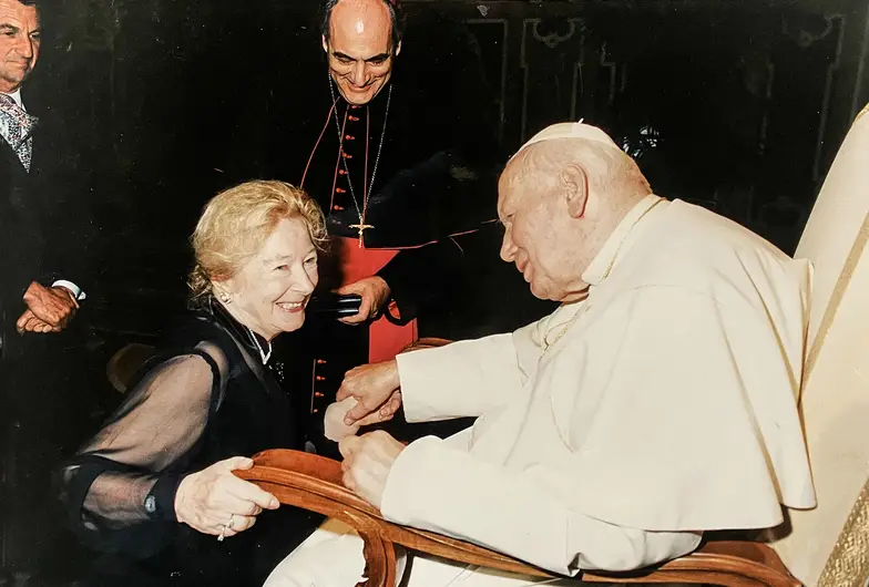 Jan Paweł II i Anna-Teresa Tymieniecka. Watykan, 2000 r. // fot. Felici / Vatican Media Jan Paweł II i Anna-Teresa Tymieniecka. Watykan, 2000 r. // fot. Felici / Vatican Media