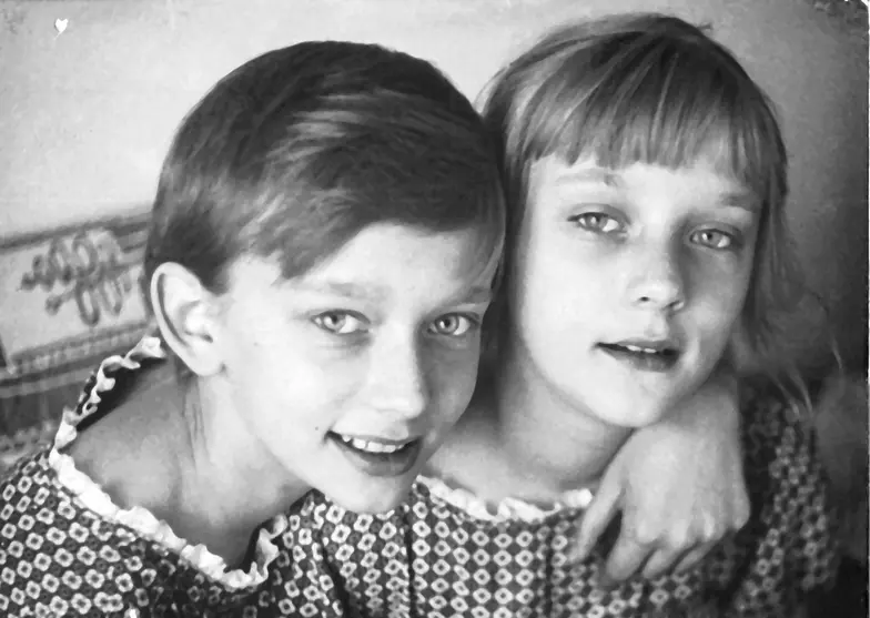 Ewa Szykulska z siostrą Basią // Fot. Archiwum rodzinne Ewy Szykulskiej