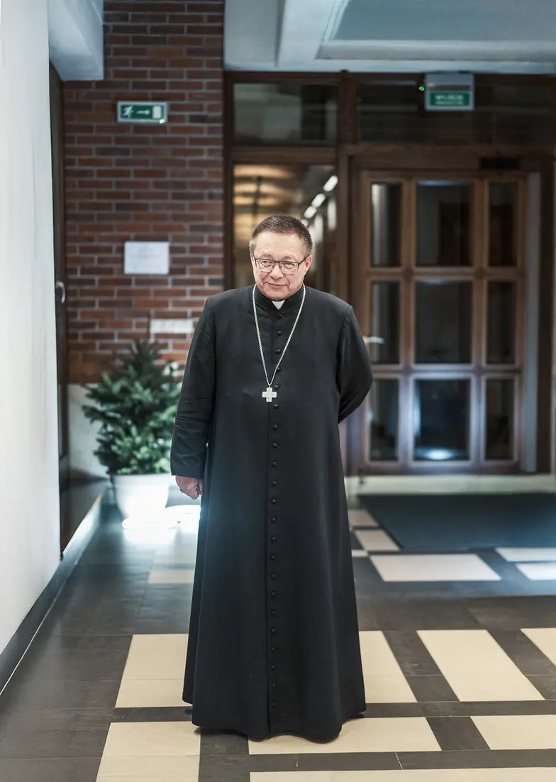 Kardynał Grzegorz Ryś. Sanktuarium św. Jana Pawła II w Krakowie, 17 grudnia 2025 r. // Fot. Grażyna Makara