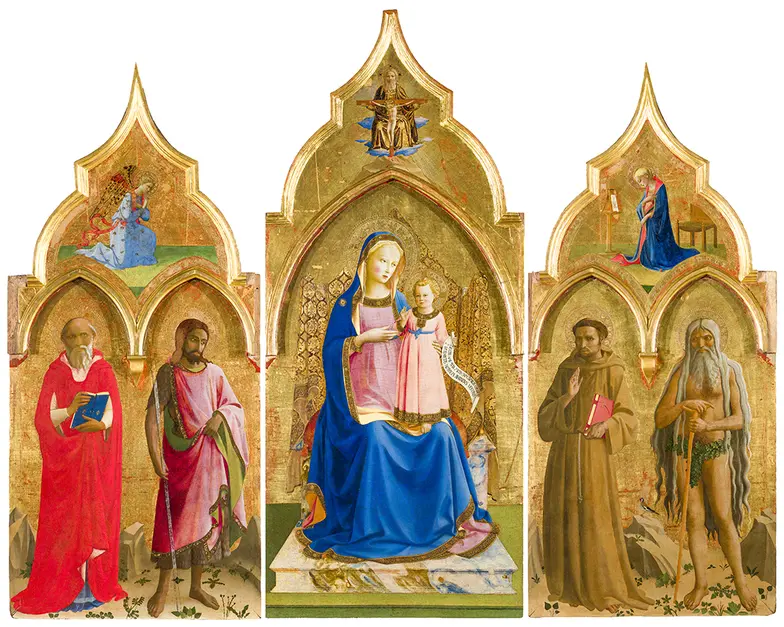 Tryptyk Franciszkański, 1428–1429 r. // Dzięki uprzejmości Ministerstwa Kultury Republiki Włoskiej - Opificio delle Pietre Dure