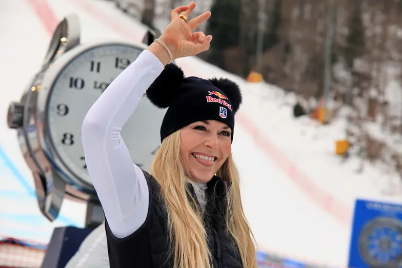 Lindsey Vonn podczas Pucharu Świata w zjeździe. Tarvisio, Włochy 17 stycznia 2026 r. // Fot. Bartek Dobroch