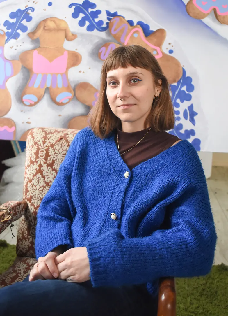 Julia Szymczykowska w swojej pracowni. Kraków, 23 stycznia 2026 r. // Fot. Jacek Taran