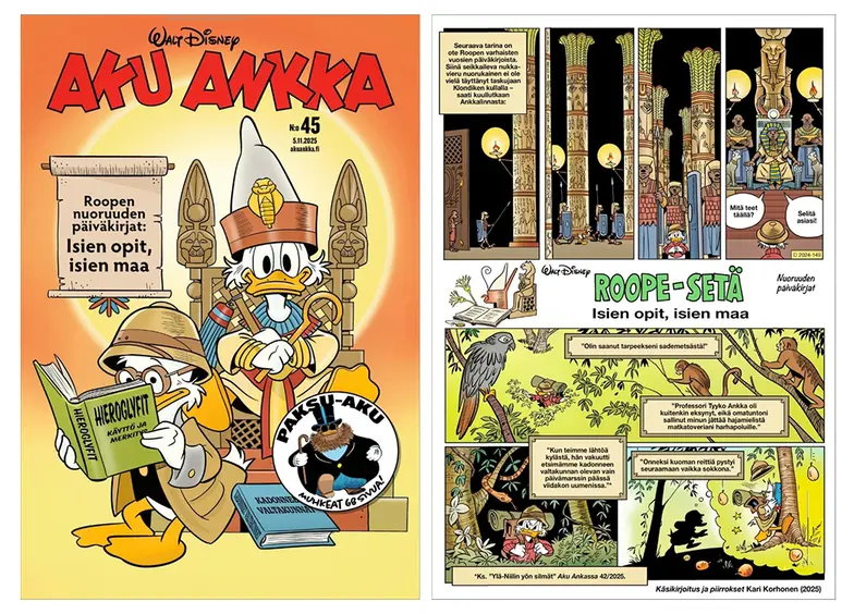 „Aku Ankka”, fiński komiks z Kaczorem Donaldem // materiały prasowe 