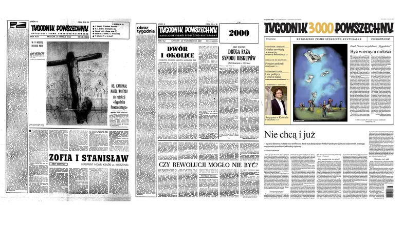 Wydania Tygodnika Powszechnego z roku 1968, 1987 i 2007 // Archiwum „TP"