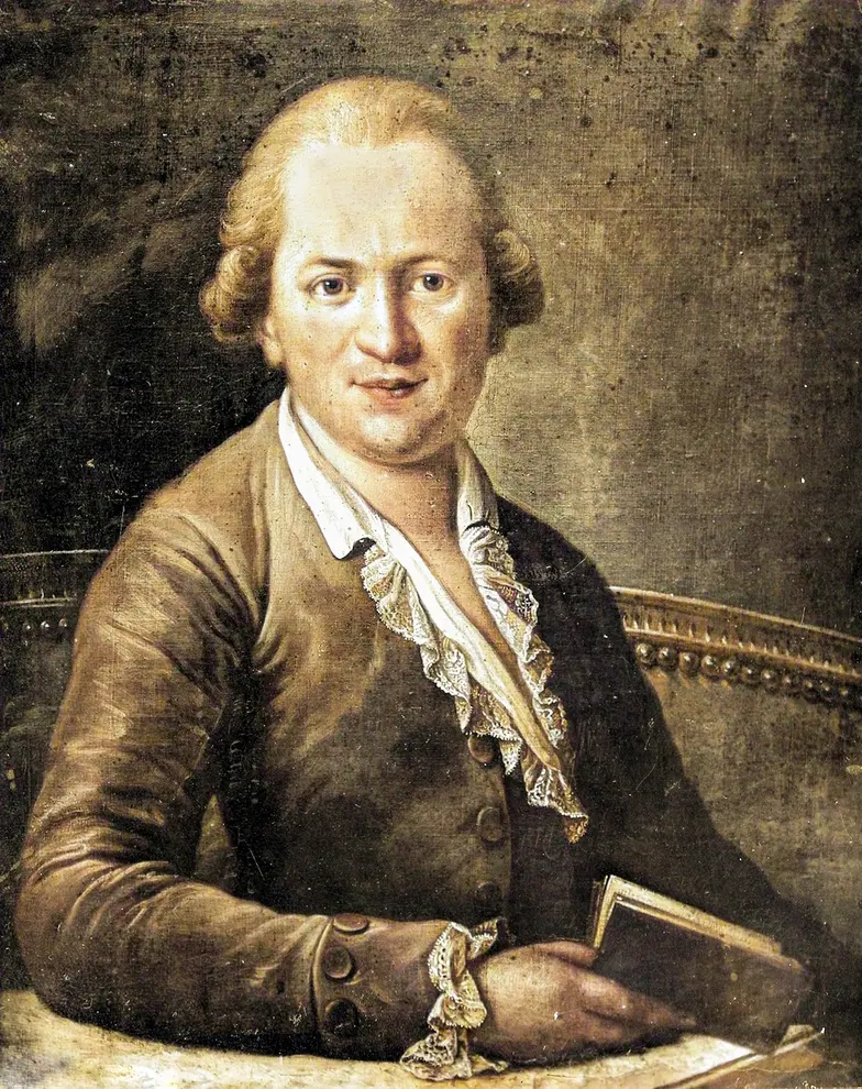 Józef Brodowski, Portret Józefa Maksymiliana Ossolińskiego, olej wg pastelu Gabrieli Bertrand-Bayer, XIX w., fotografia obrazu, współczesne podkolorowanie cyfrowe: Jacek Dziubiński // Zakład Narodowy im. Ossolińskich