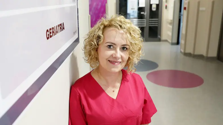 Marta Podhorecka z Katedry Geriatrii Uniwersytetu Mikołaja Kopernika w Toruniu // Fot. Andrzej Romański / UMK