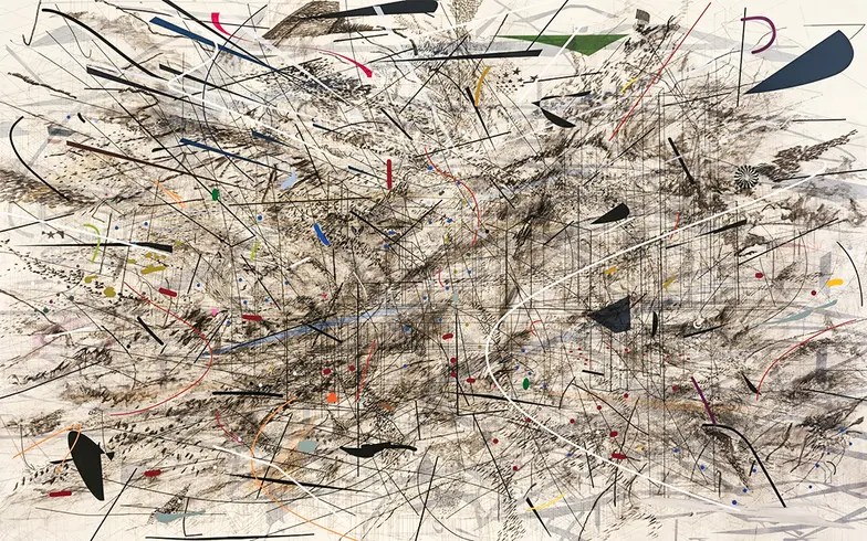 Julie Mehretu, „Black City”, dzięki uprzejmości artystki oraz Marian Goodman Gallery i carlier _ gebauer, Berlin // Fot. Tim Thayer / materiały prasowe MSN