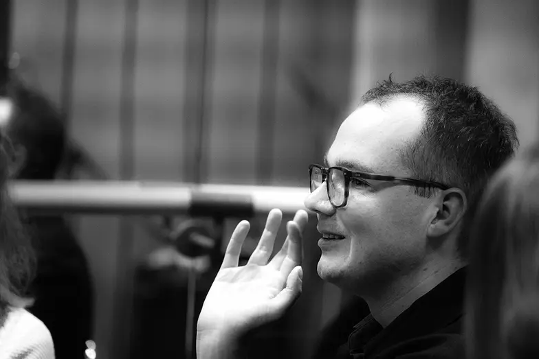 Próba czytana „Snu o jesieni”, na zdjęciu: Tomasz Fryzeł // Fot. Grażyna Jakubowska / materiały prasowe