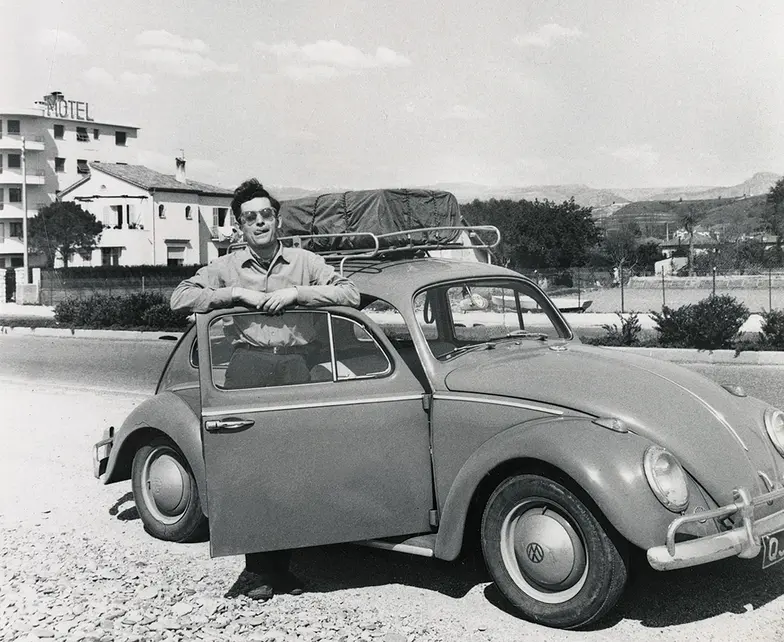 Zdzisław Najder w Cagnes. Francja. kwiecień 1963 r. // Fot. NN, kolekcja Zdzisława Najdera, zbiory Ośrodka KARTA