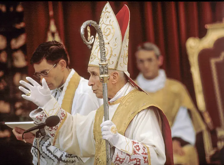 Arcybiskup Marcel Lefebvre. Écône, Szwajcaria, 1988 r. // Fot. Bruno Kellenberger / RDB / ullstein bild / Getty Images