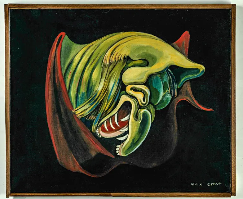 Max Ernst, „Głowa anioła ogniska domowego”, ok. 1937, Kolekcja Ulli i Heinera Pietzschów, Berlin // materiały prasowe MSN Max Ernst, „Głowa anioła ogniska domowego”, ok. 1937, Kolekcja Ulli i Heinera Pietzschów, Berlin // materiały prasowe MSN