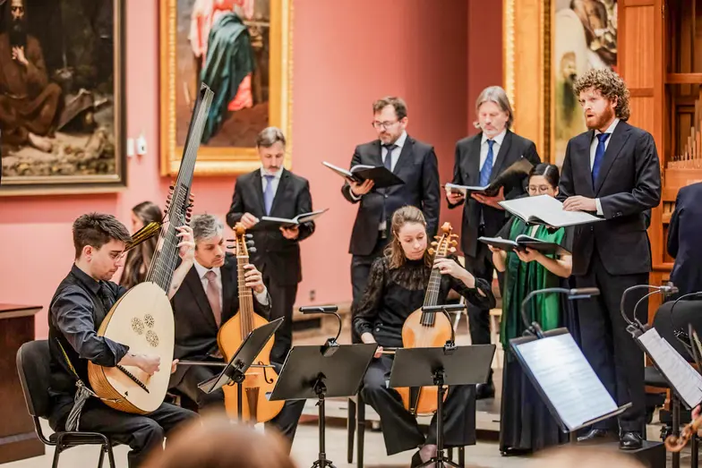 Koncert Vox Luminis w Galerii Sztuki Polskiej XIX wieku w Sukiennicach, Misteria Paschalia 2026 // Fot. Alicja Rzepa / KBF 