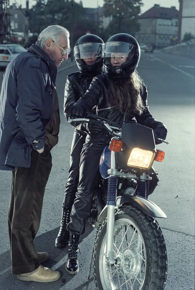 Andrzej Wajda, Anna Wielgucka i Anna Powierza na planie filmu „Panna Nikt”, 1996 r. // Fot. Renata Pajchel / East News