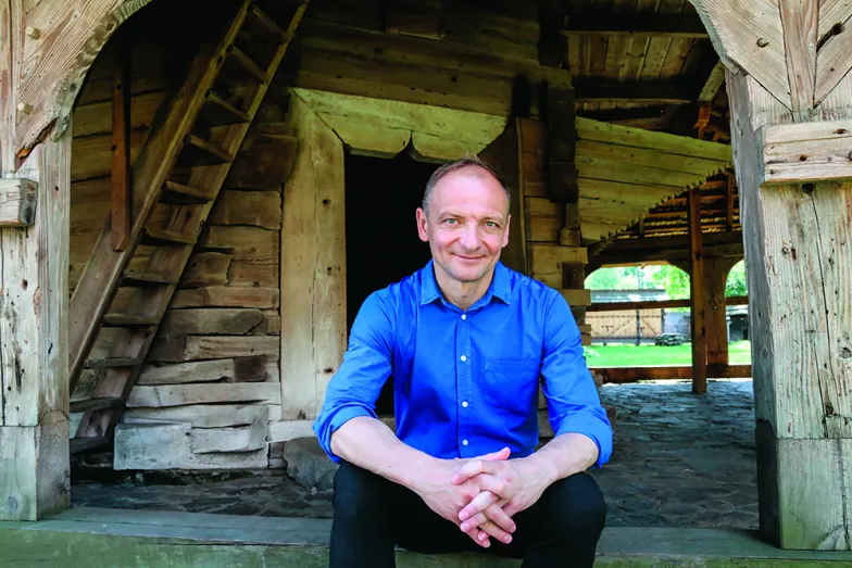 Mykoła Mańko, mieszka w Krakowie od ponad 20 lat. Drohobycz, 17 lipca 2021 r. / FOT. Jędrzej Majka / archiwum prywatne