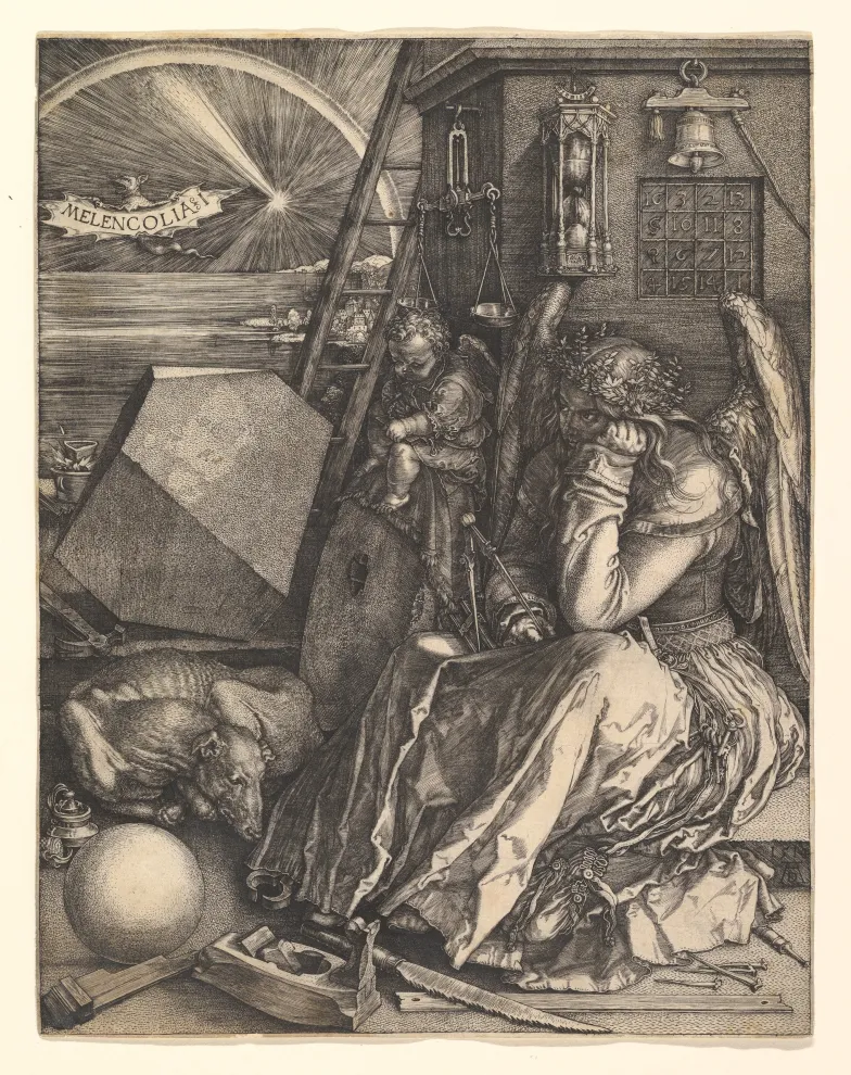 Albrecht Dürer, Melancholia, 1514 / metmuseum.org / domena publiczna