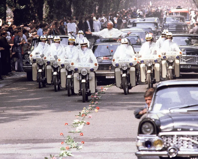 Jan Paweł II w Częstochowie, pierwsza pielgrzymka do Polski, 6 czerwca 1979 r. BETTMANN / GETTY IMAGES