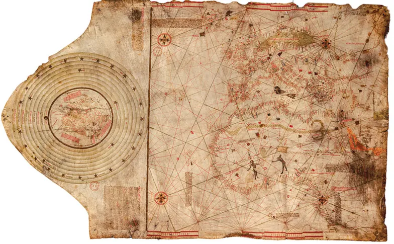 Rzekoma mapa Krzysztofa Kolumba, wykonana w warsztacie Bartłomieja i Krzysztofa Kolumbów w Lizbonie 