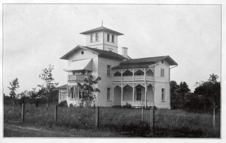 Willa Biała, wzniesiona dla Michała Ogińskiego, inspirowana renesansową willą włoską. Widok historyczny. / ARCHIWUM MAŁGORZATY OMILANOWSKIEJ