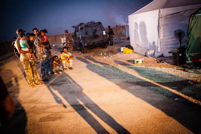 Strefa buforowa na granicy jordańsko-syryjskiej, okolice miasta Dżabir, gdzie na pomoc czeka ok. 30 tys. uciekinierów z syryjskiej Dary. 4 lipca 2018 r. / Fot. Grażyna Makara 