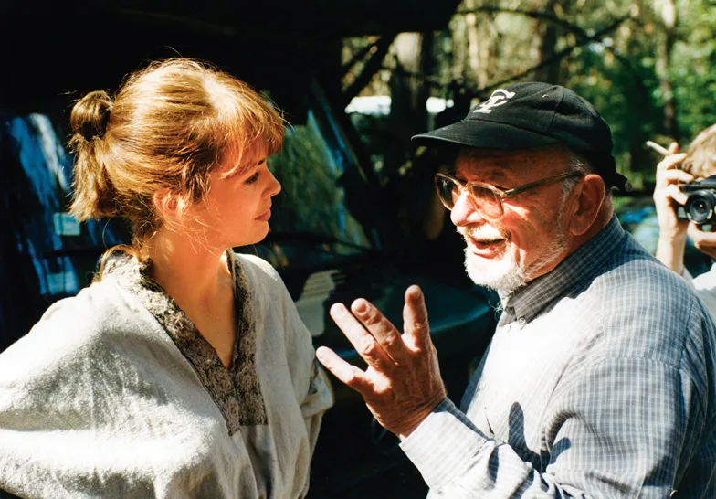 Z Izabellą Scorupco na planie „Ogniem i mieczem”, 1997-98 r. / FOT. ZENON ZYBURTOWICZ / EAST NEWS