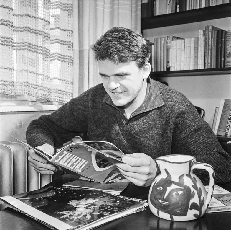 Milan Kundera, Praga, 1963 r. / FRANTISEK NESVADBA / CTK / PAP