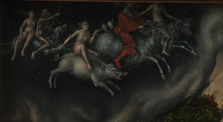 Lucas Cranach Starszy, Melancholia, 1532, Statens Museum for Kunst w Kopenhadze, detal / domena publiczna