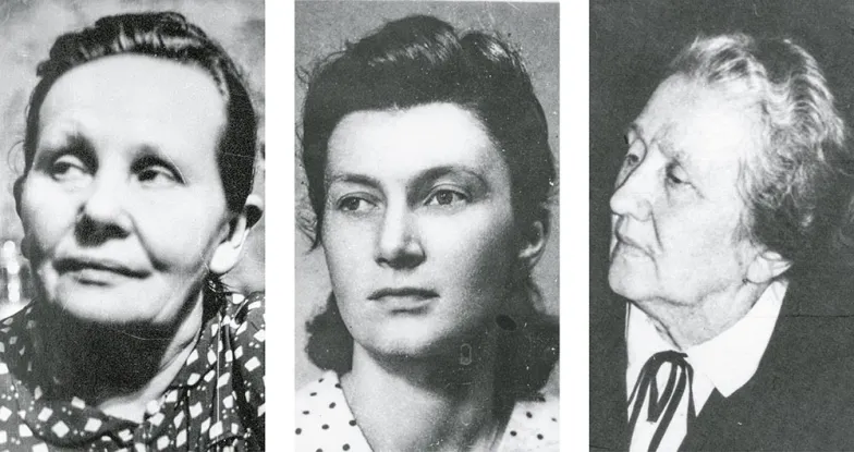 Od lewej: położna z Auschwitz Stanisława Leszczyńska oraz lekarki Hanna Narkiewicz-Jodko i Stefania Perzanowska – więźniarki Majdanka. / PAŃSTWOWE MUZEUM NA MAJDANKU
