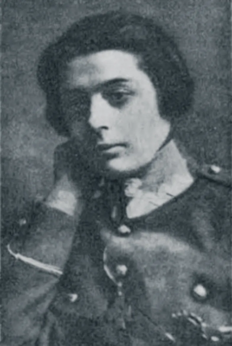 Stanisława Paleolog w mundurze oficerskim, zdjęcie z okresu międzywojennego