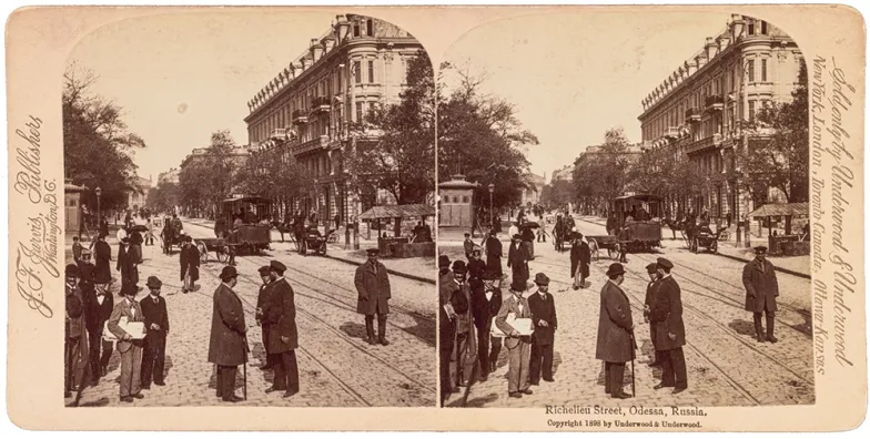 Ulica Księcia Armanda Richelieu (dziś Prymorska) w Odessie, rok 1898. LIBRARY OF CONGRESS