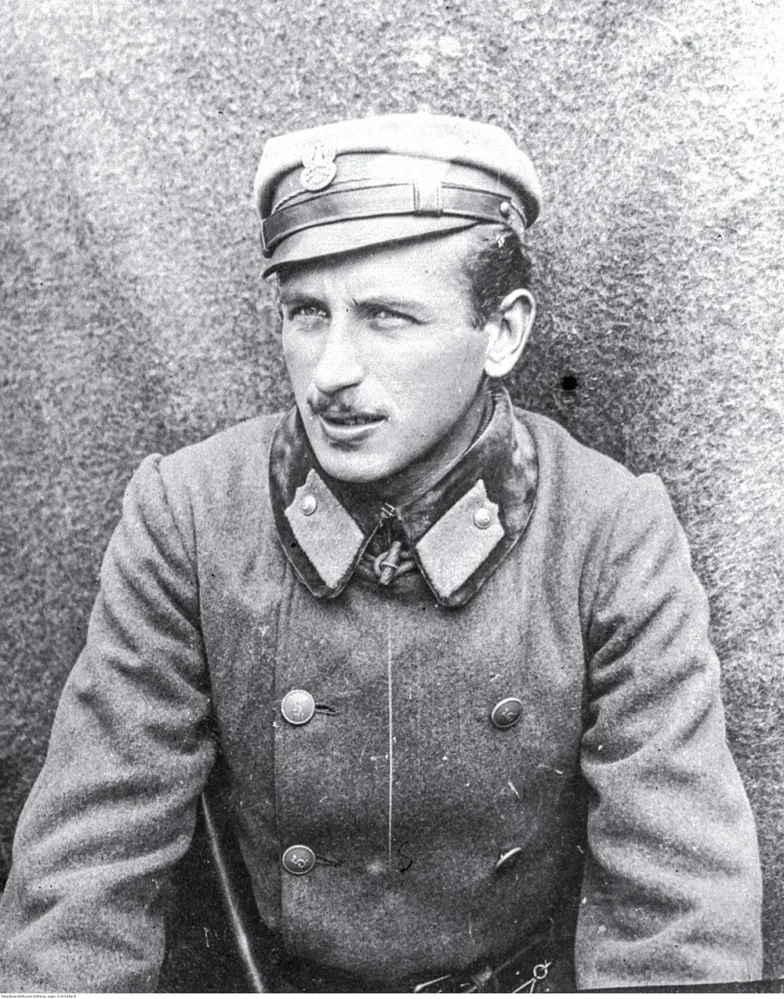 Stefan Starzyński jako podporucznik 5 pułku piechoty I Brygady Legionów. Data i miejsce nieznane. / NAC Stefan Starzyński jako podporucznik 5 pułku piechoty I Brygady Legionów. Data i miejsce nieznane. / NAC