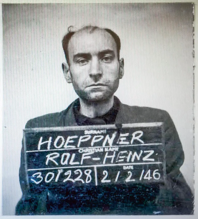Rolf-Heinz Höppner w więzieniu, 1946 r. / ARCHIWUM IPN