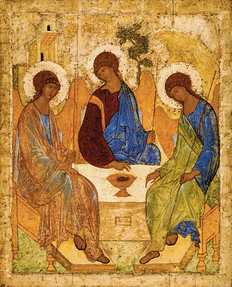 Andriej Rublow (ok. 1360 –ok. 1430) „Trójca Święta”, Galeria Trietiakowska w Moskwie