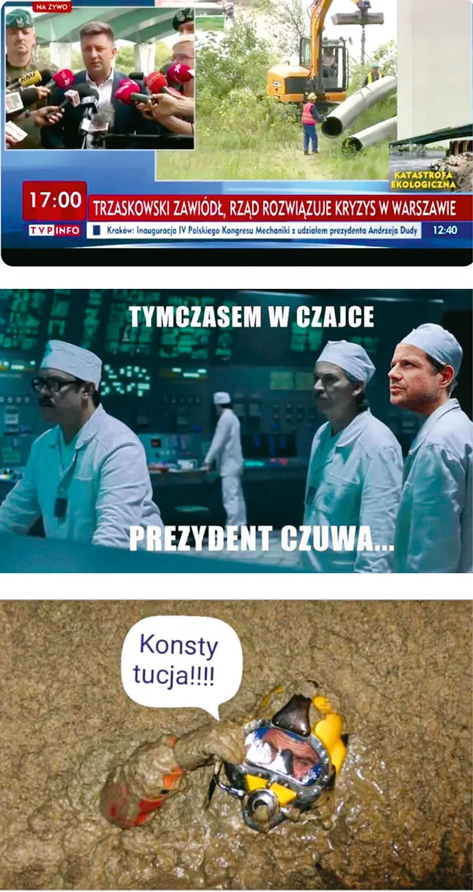 Od obietnicy do realizacji: rząd nie zwleka, rozwiązuje kryzys, pojawia się zajawka: „Katastrofa ekologiczna”. Zupełnie jak w Czarnobylu.