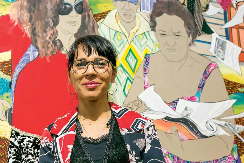 Małgorzata Mirga-Tas w Galerii Bielskiej BWA, listopad 2019 r.