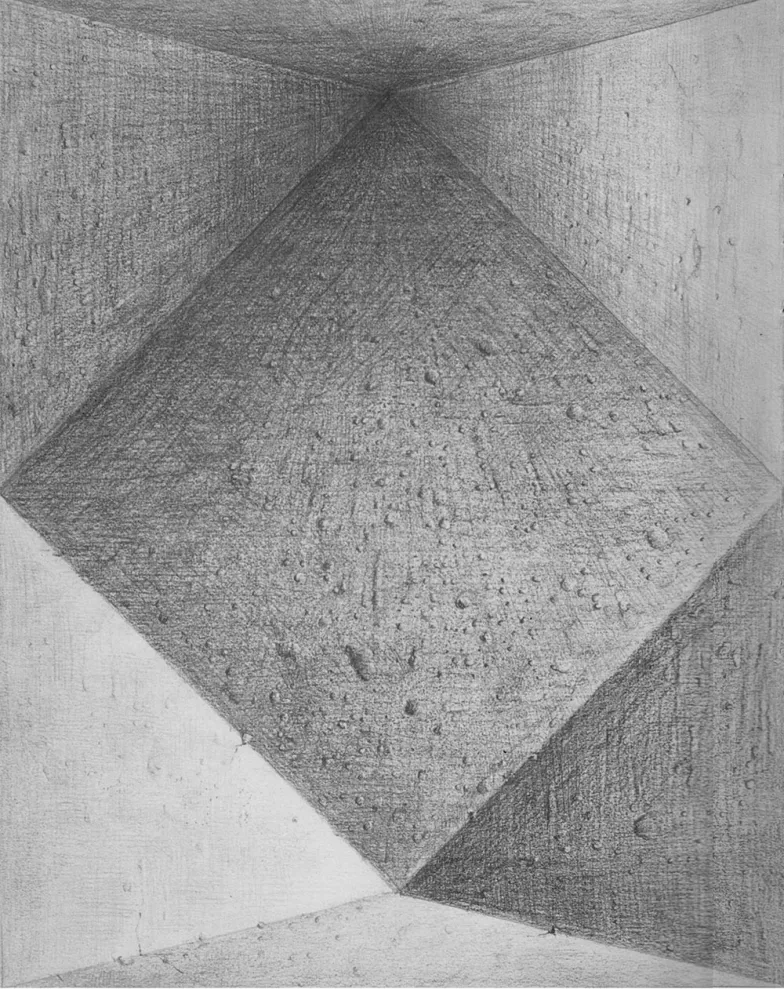 Dwa horyzonty – rysunek, w którym Janusz Kapusta dostrzegł k-dron / ARCHIWUM PRYWATNE JANUSZA KAPUSTY