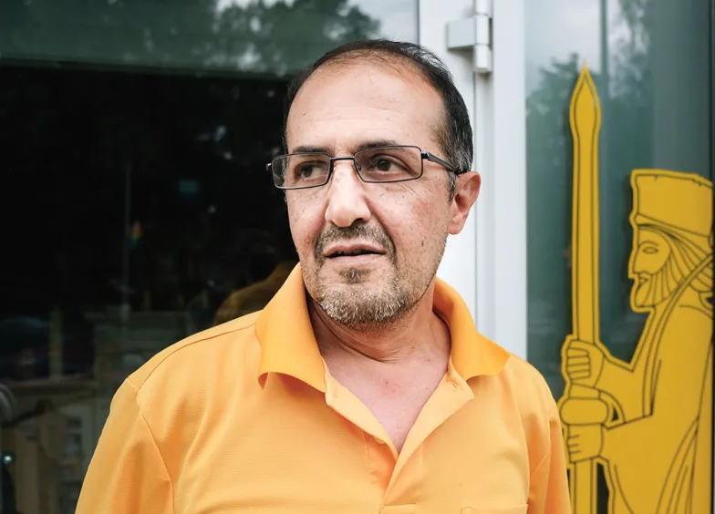 MASOUD HASHEMI, AZYLANT I RESTAURATOR Z CHEMNITZ / FOT. GRZEGORZ SZYMANOWSKI