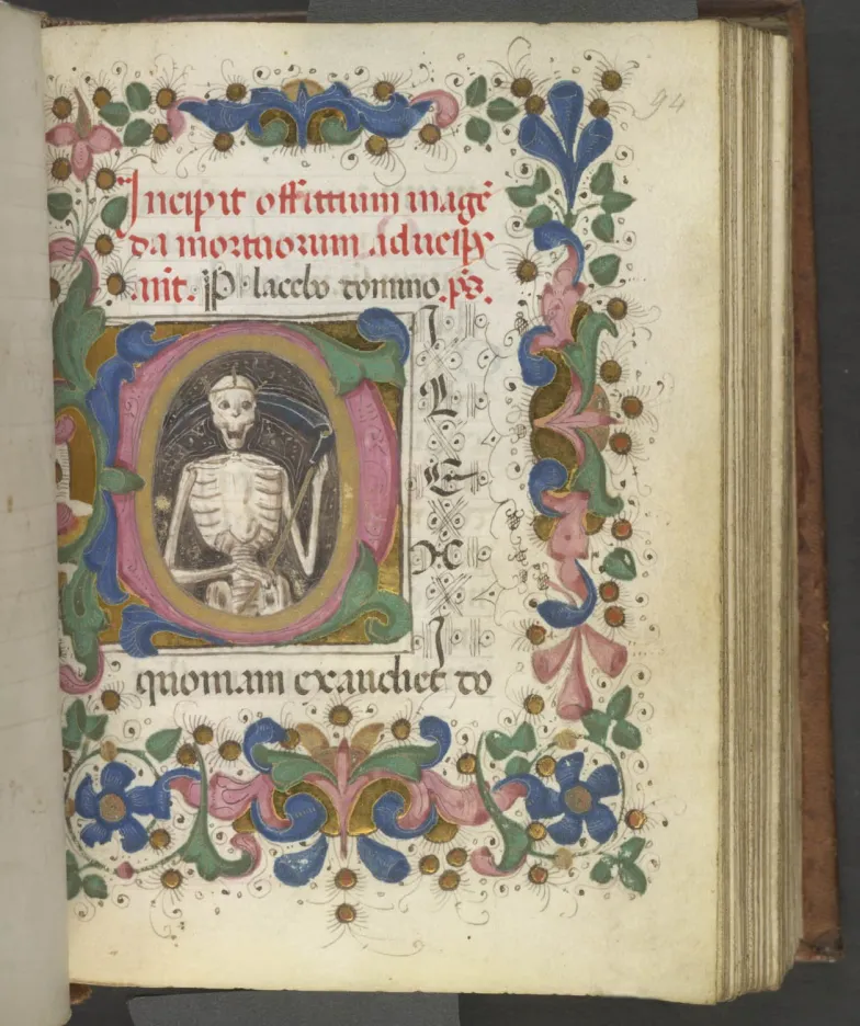 Inicjał z Godzinek włoskich, Florencja, ok. 1460-1480, British Library, Harley MS 2448, fol. 94r